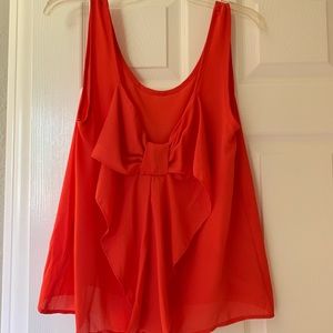 🌸Melon colored bow back tank